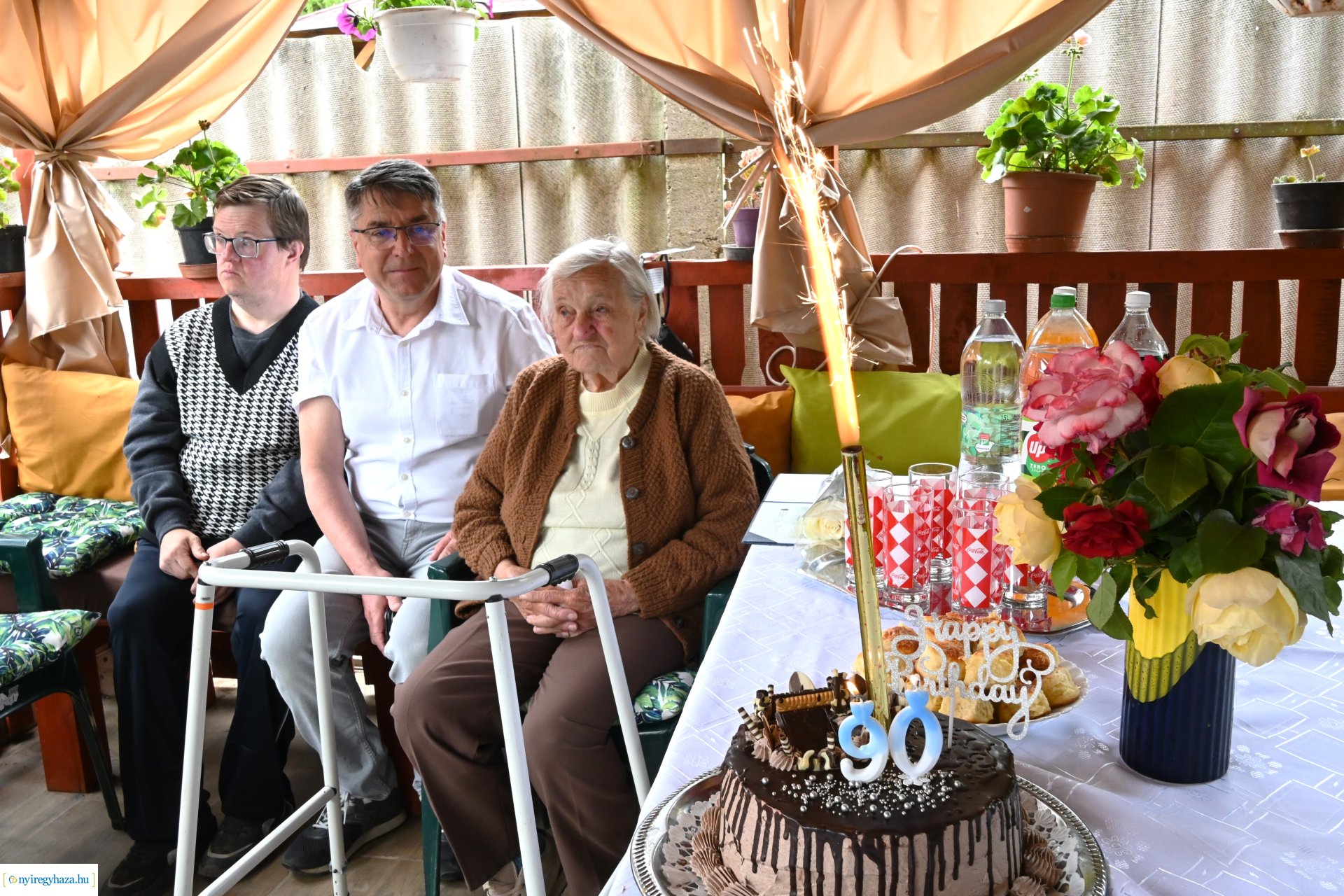 Szépkorú köszöntés Nyírszőlősön - Tatár Andrásné 90 éves