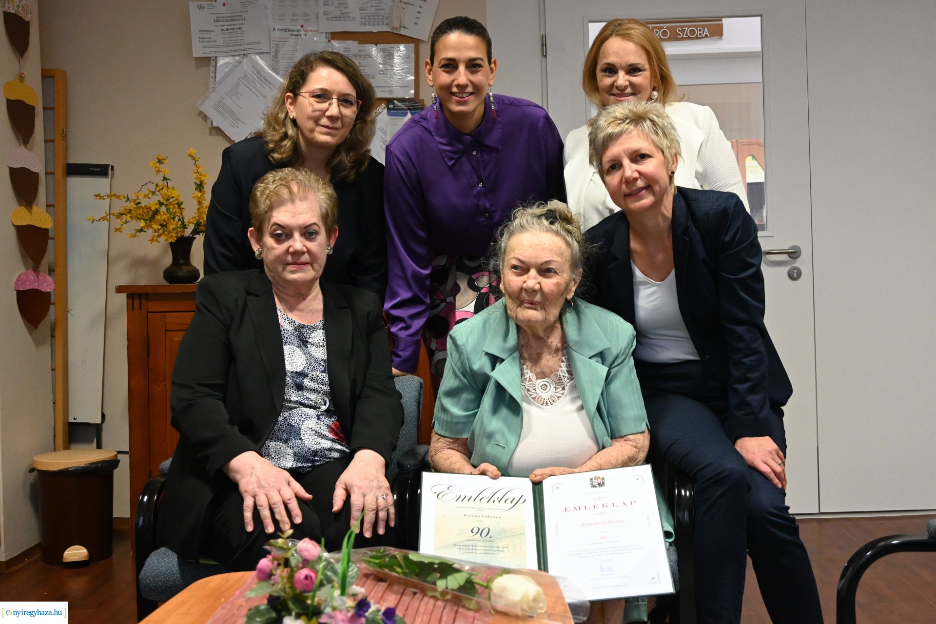 Szépkorú köszöntés - Román Gáborné 90 éves