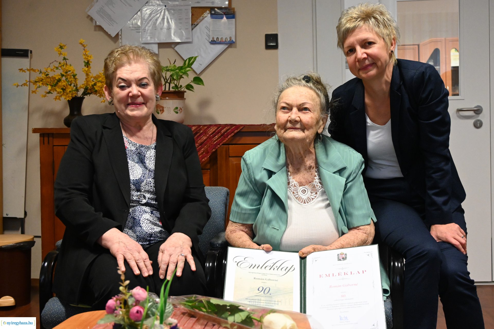 Szépkorú köszöntés - Román Gáborné 90 éves