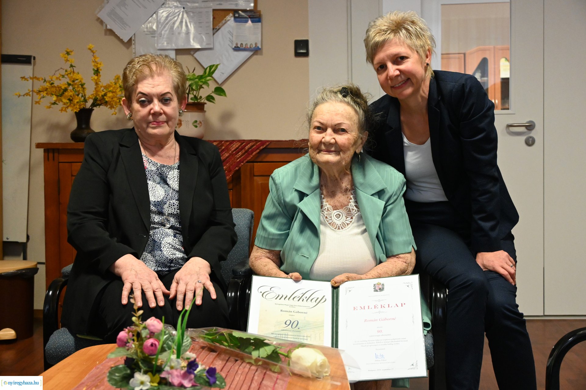 Szépkorú köszöntés - Román Gáborné 90 éves