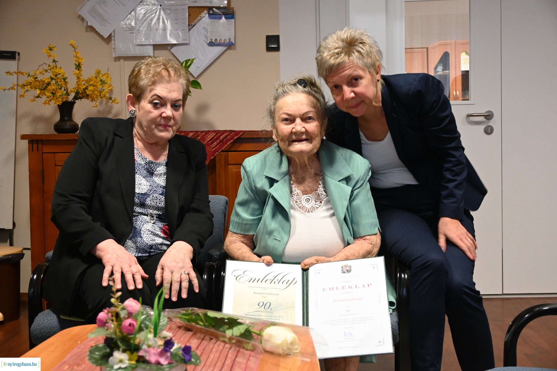 Szépkorú köszöntés - Román Gáborné 90 éves