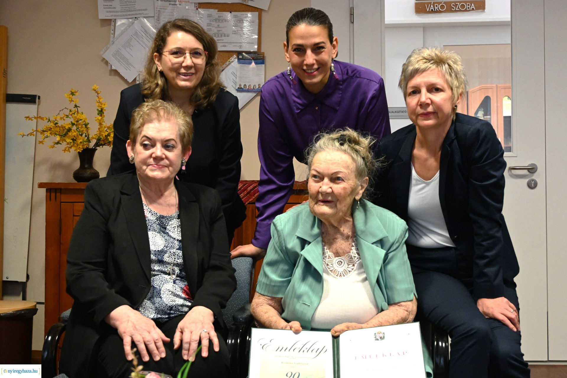 Szépkorú köszöntés - Román Gáborné 90 éves