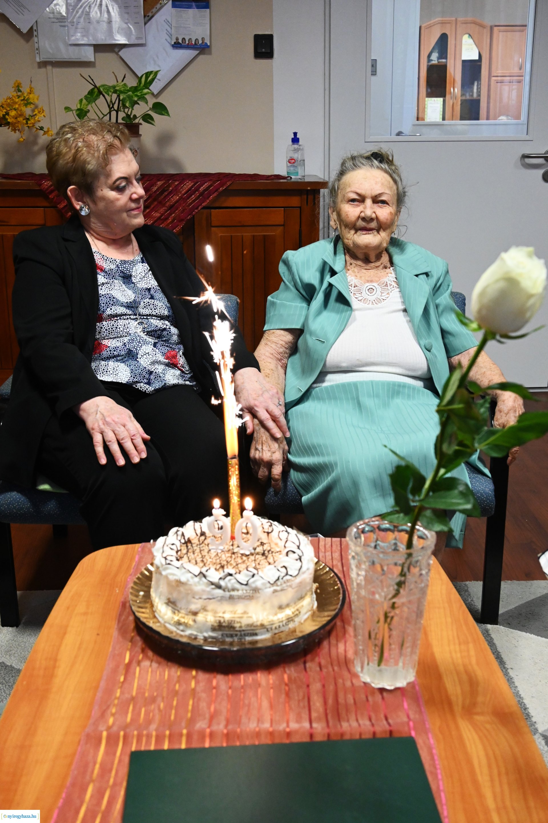 Szépkorú köszöntés - Román Gáborné 90 éves