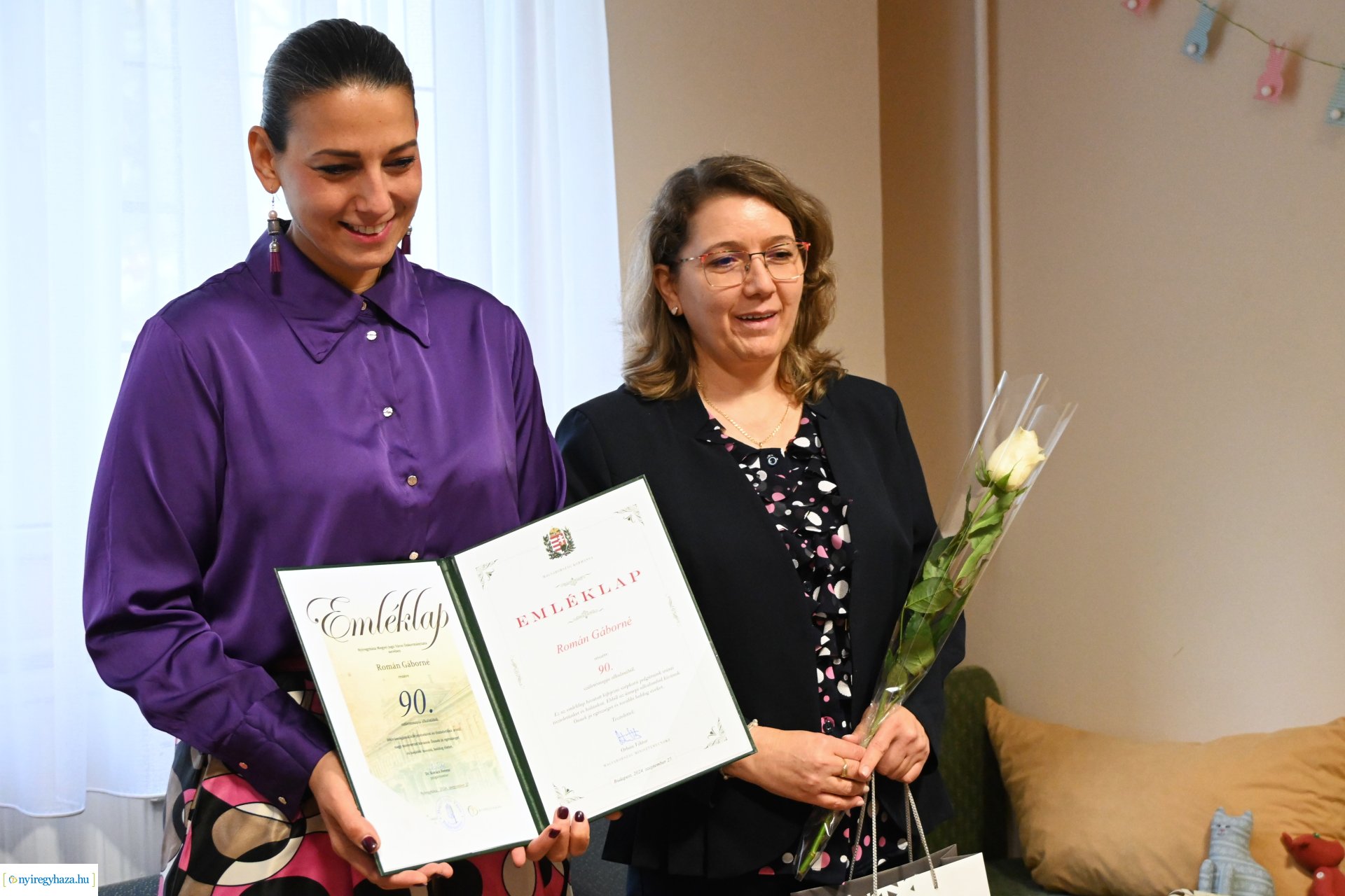 Szépkorú köszöntés - Román Gáborné 90 éves