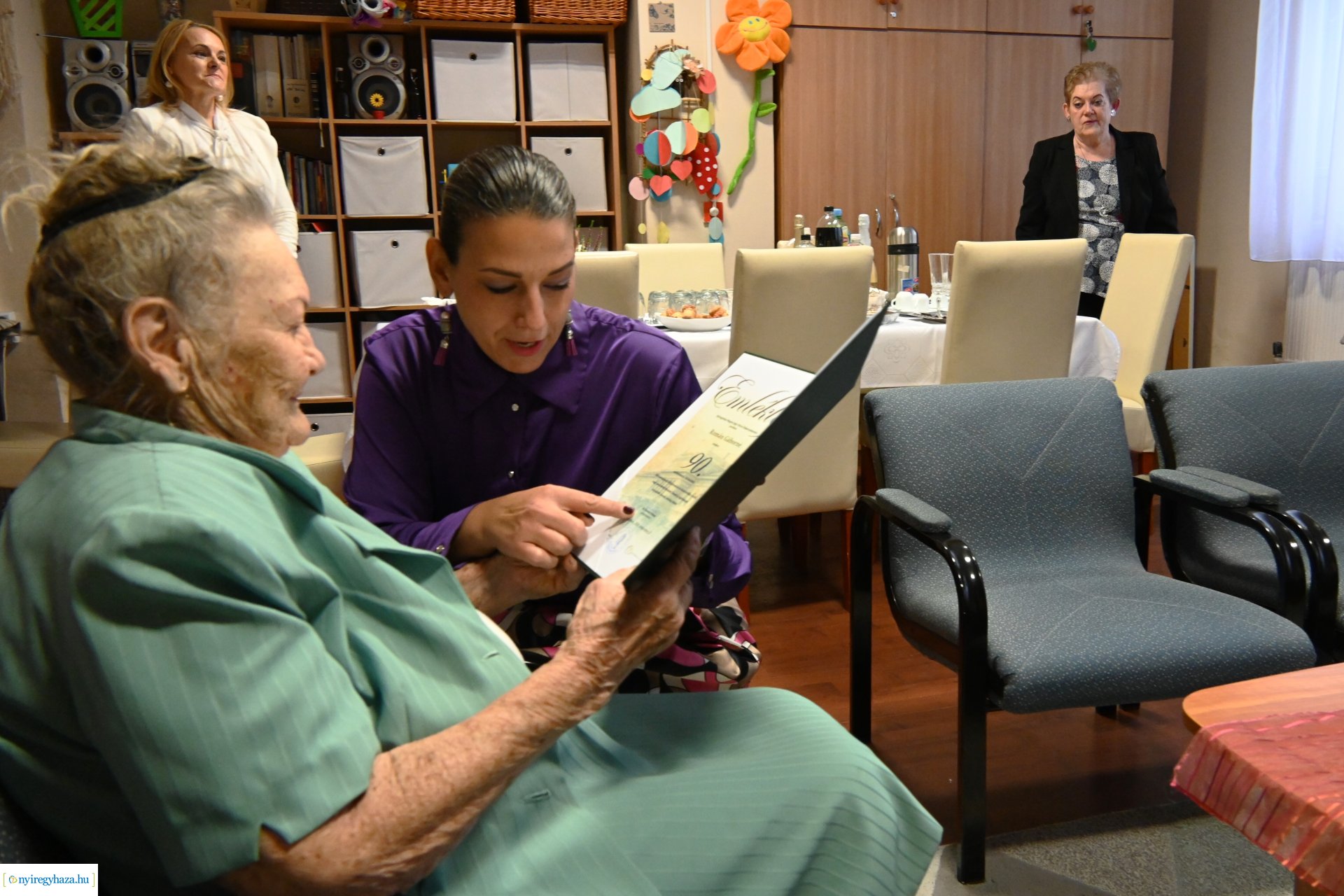 Szépkorú köszöntés - Román Gáborné 90 éves