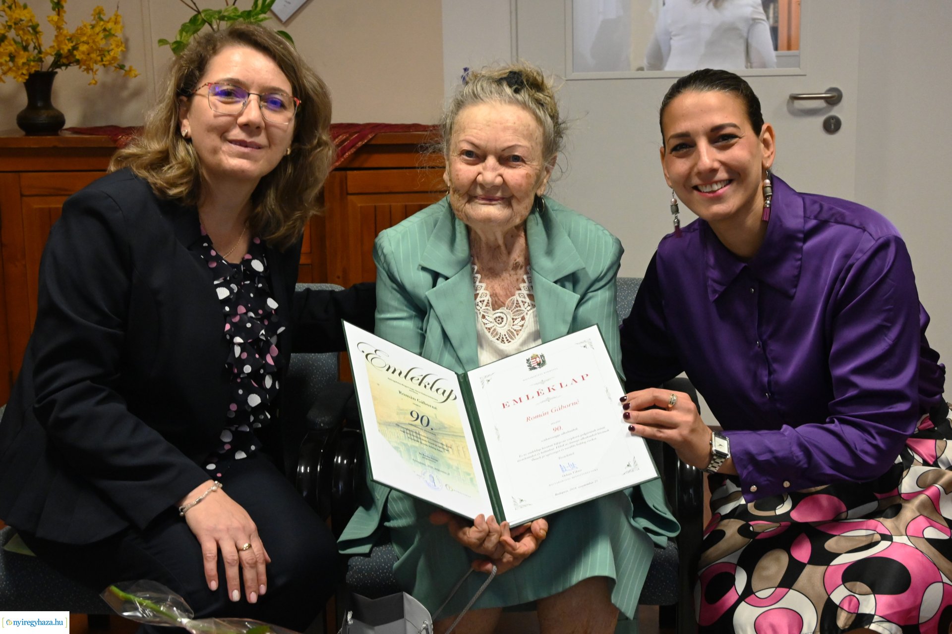 Szépkorú köszöntés - Román Gáborné 90 éves