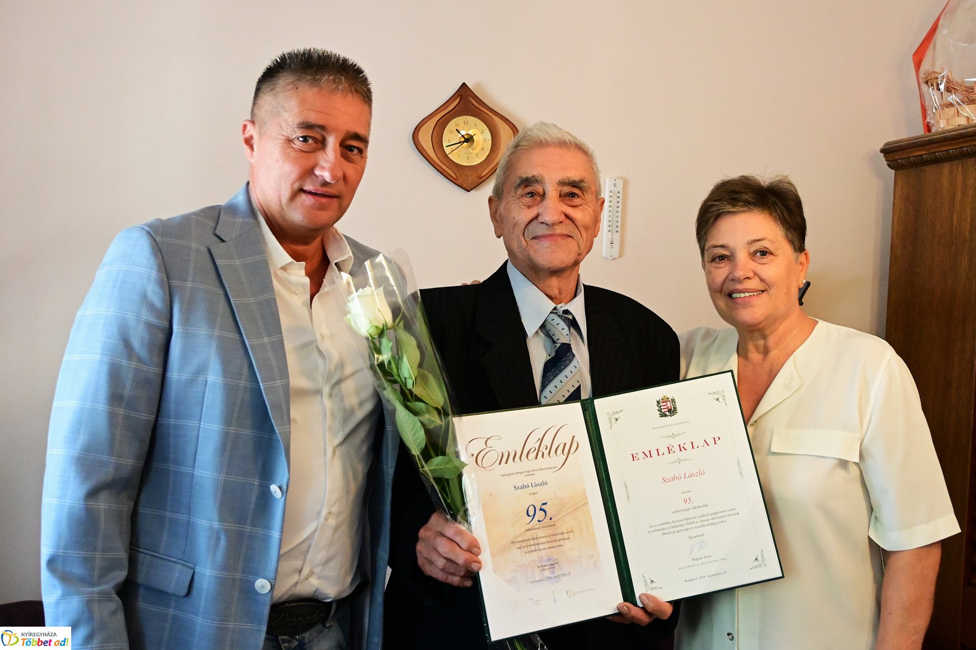 Szépkorú köszöntés - Szabó László 95 éves