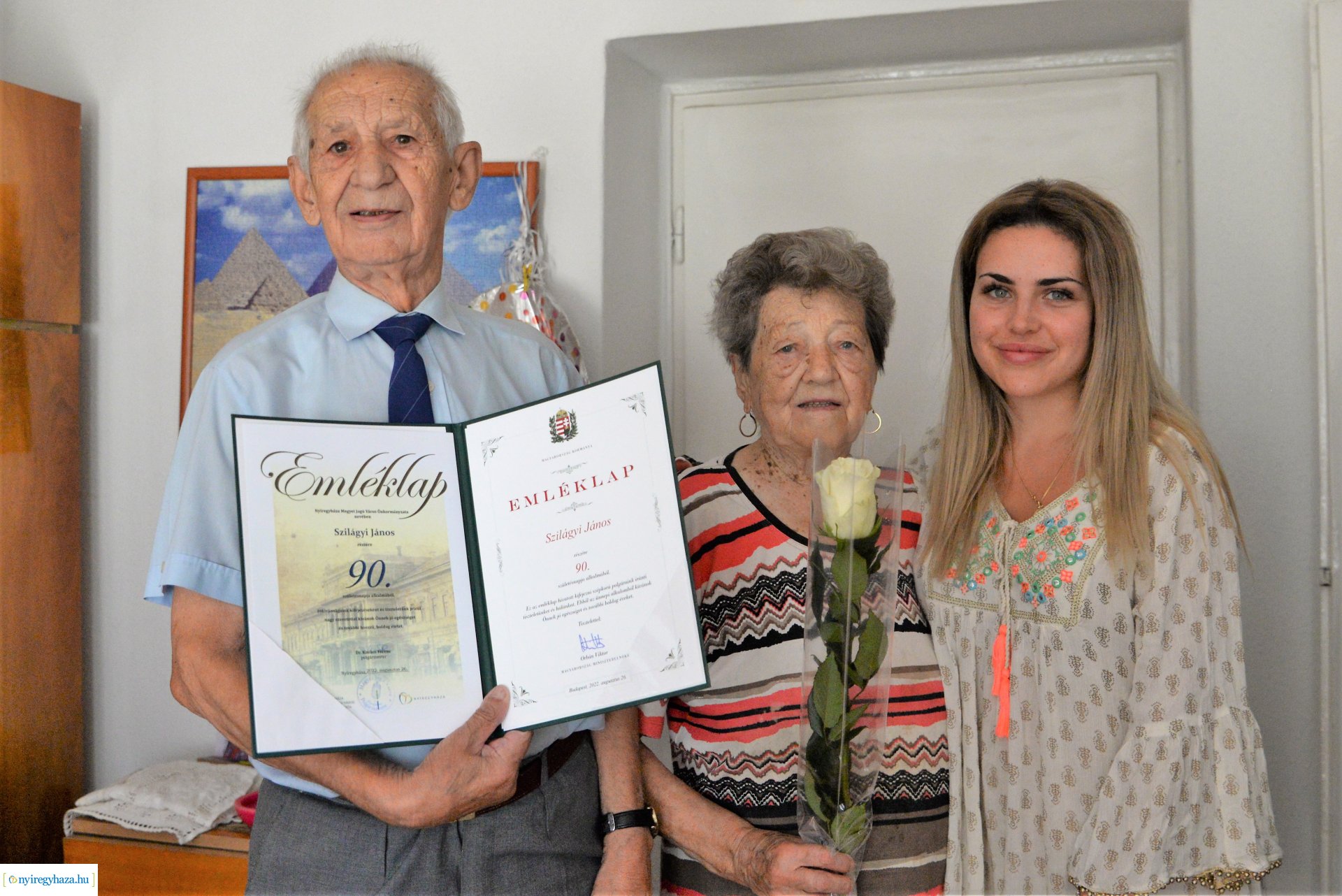 Szépkorú  köszöntés -  Szilágyi János 90 éves