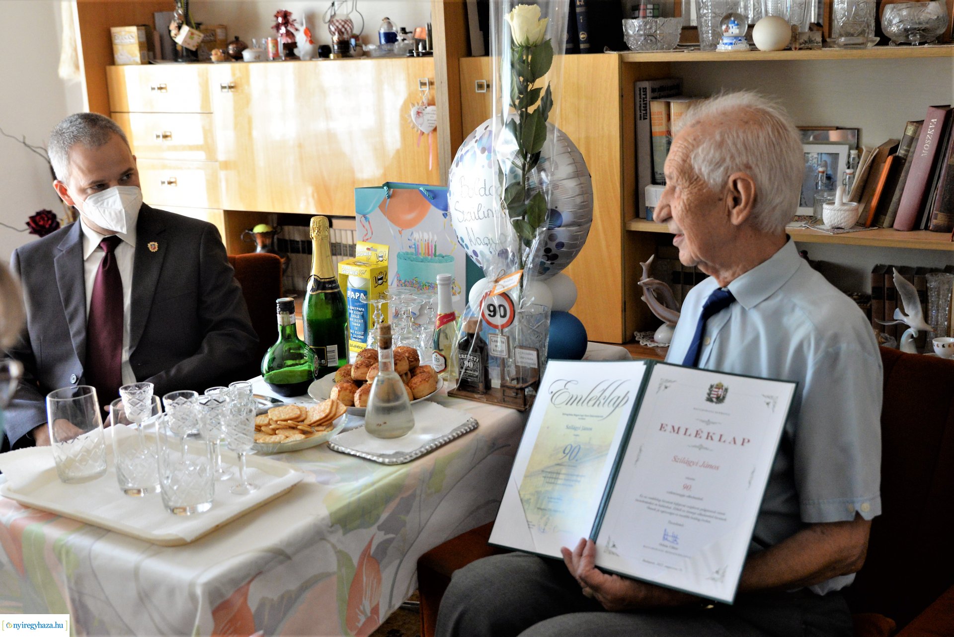 Szépkorú  köszöntés -  Szilágyi János 90 éves