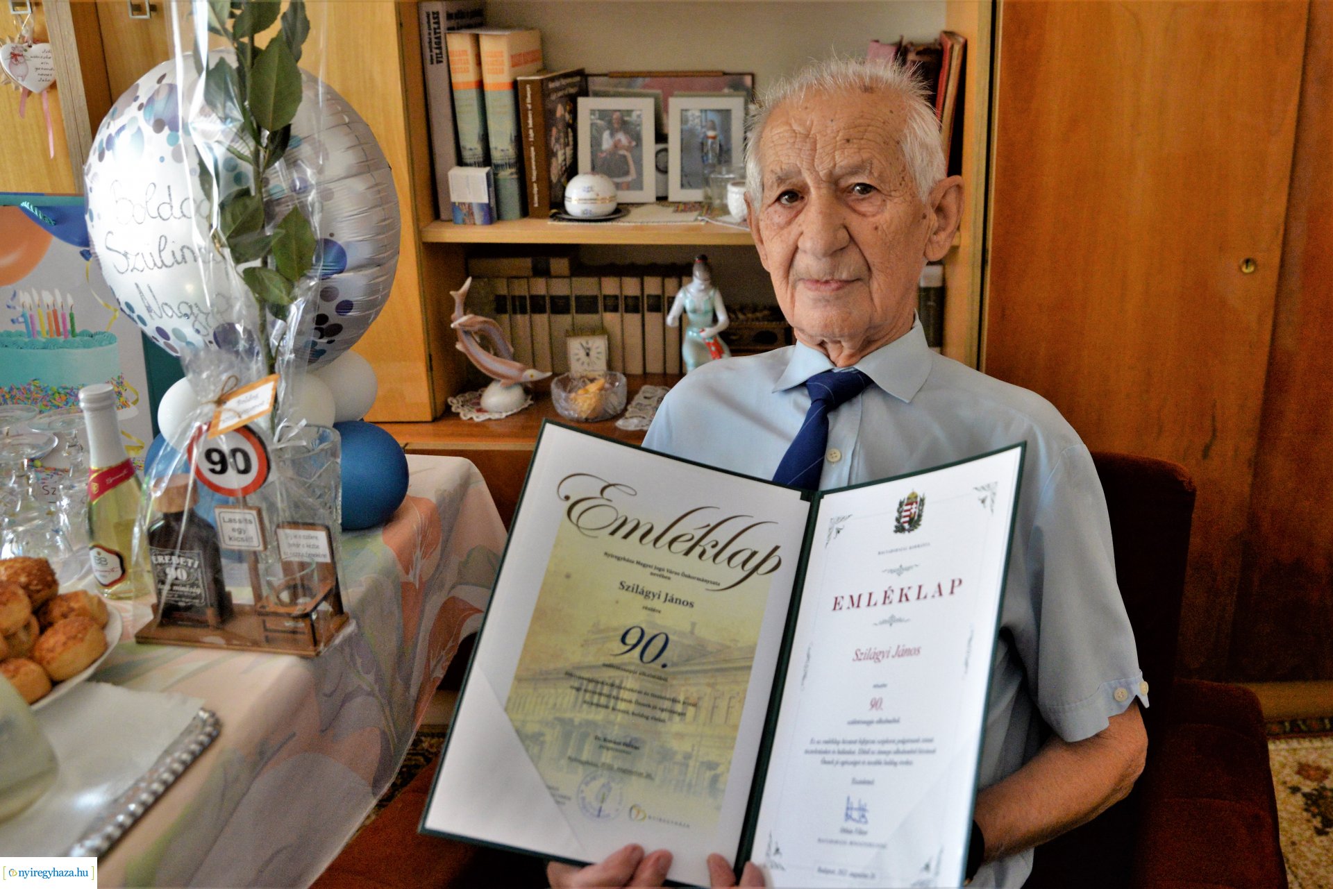Szépkorú  köszöntés -  Szilágyi János 90 éves