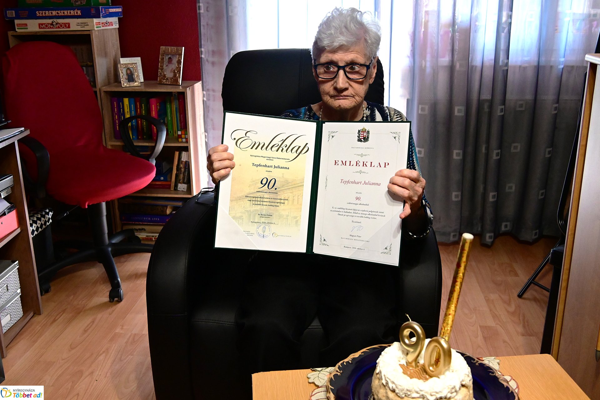 Szépkorú köszöntés - Tepfenhart Julianna 90 éves
