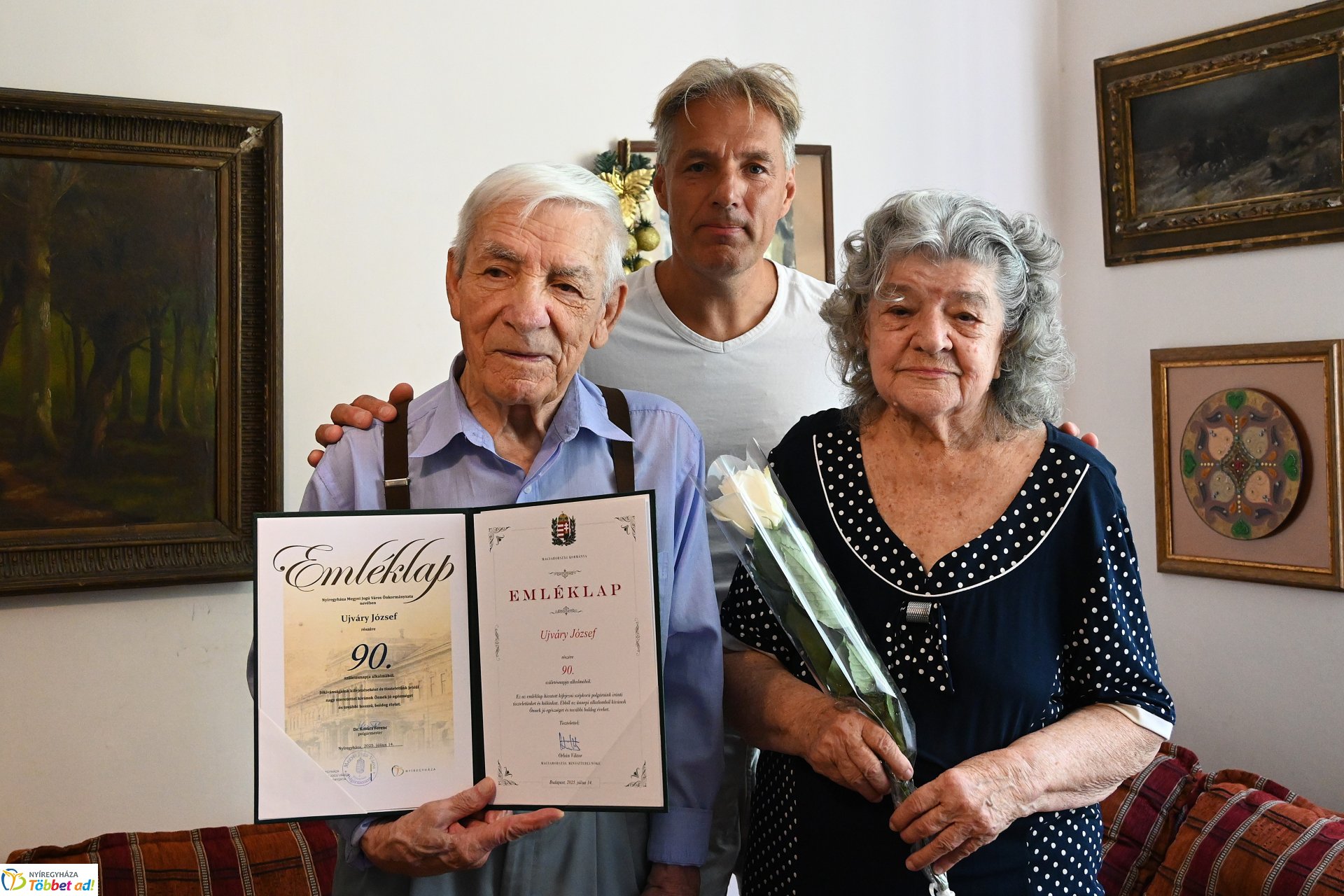 Szépkorú köszöntés - Újváry József 90 éves