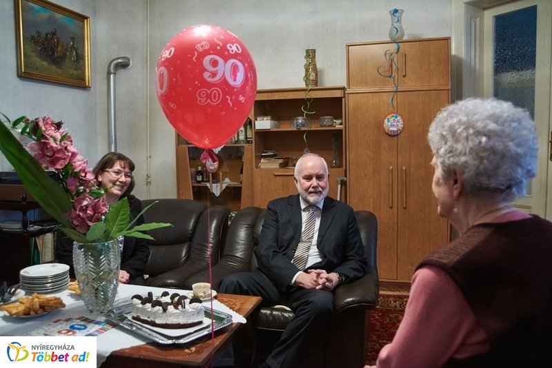 Szépkorú köszöntése - Bakosi Benőné