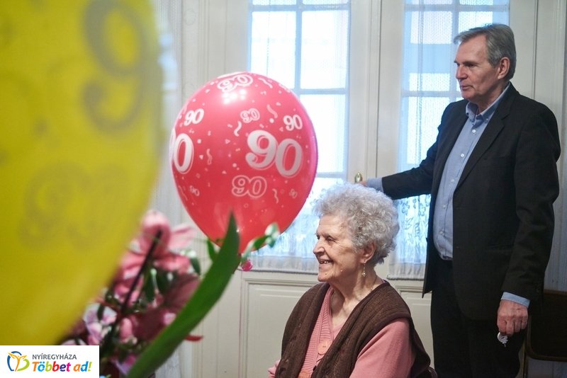 Szépkorú köszöntése - Bakosi Benőné