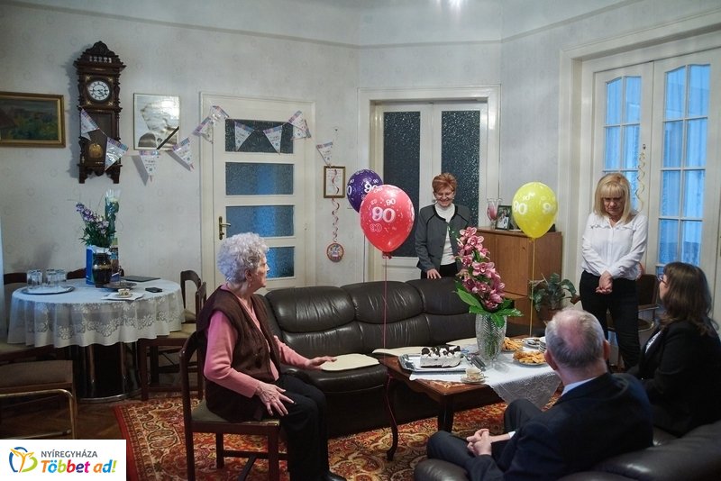 Szépkorú köszöntése - Bakosi Benőné