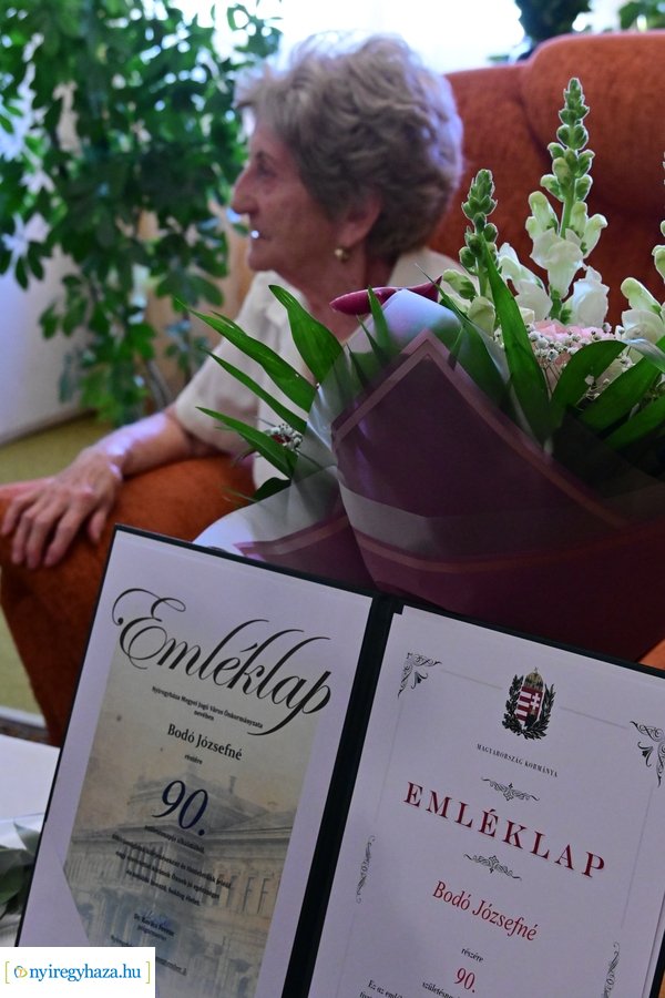 Szépkorú köszöntése Bodó Józsefné 20240903