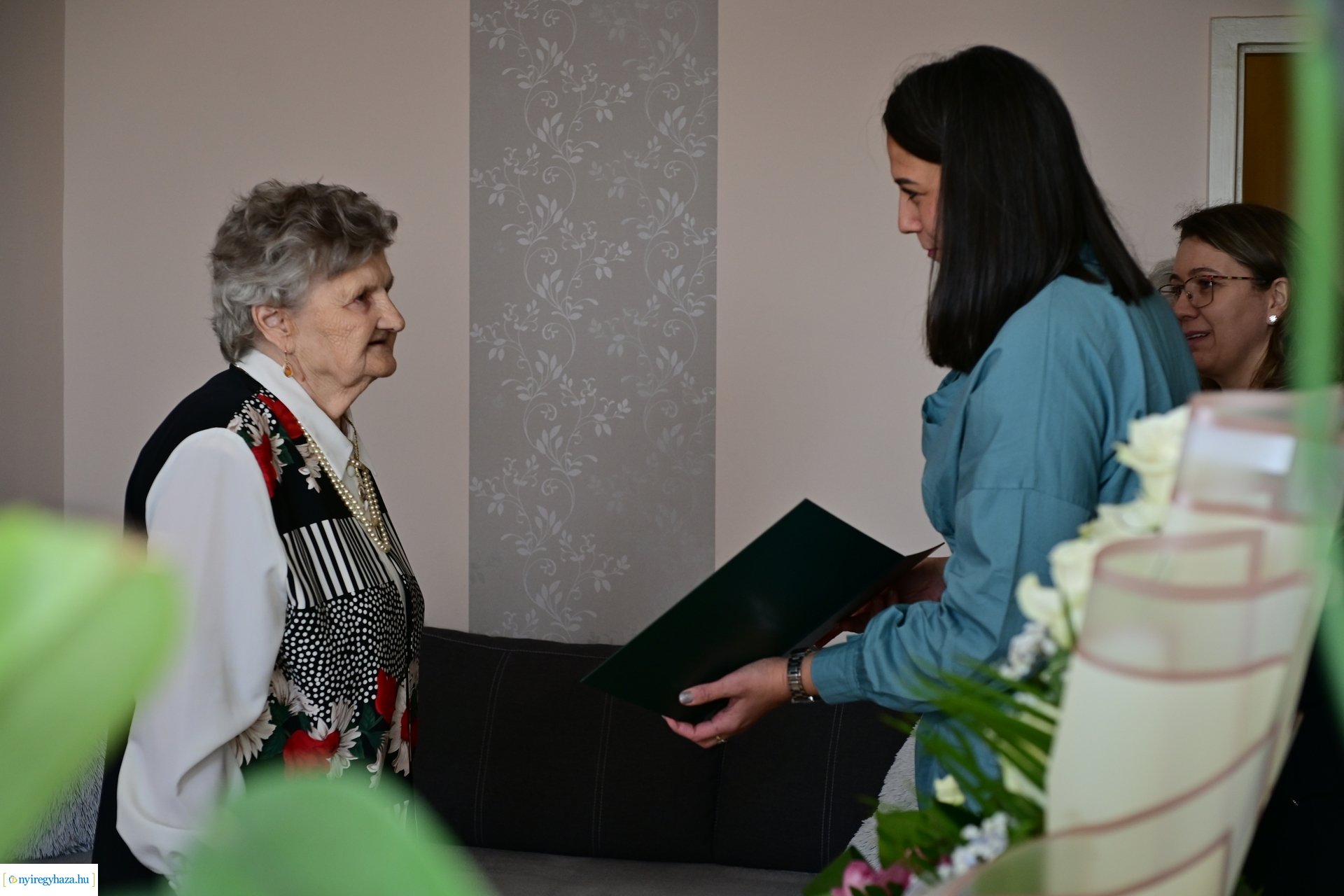 Szépkorú köszöntése Csepecz Mihályné
