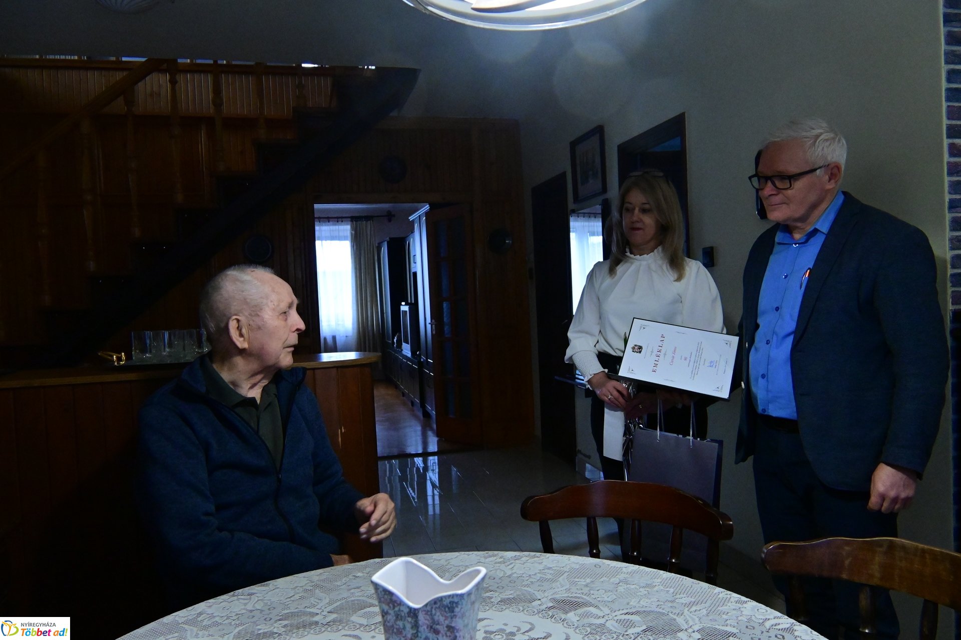 Szépkorú köszöntése - Czevár János