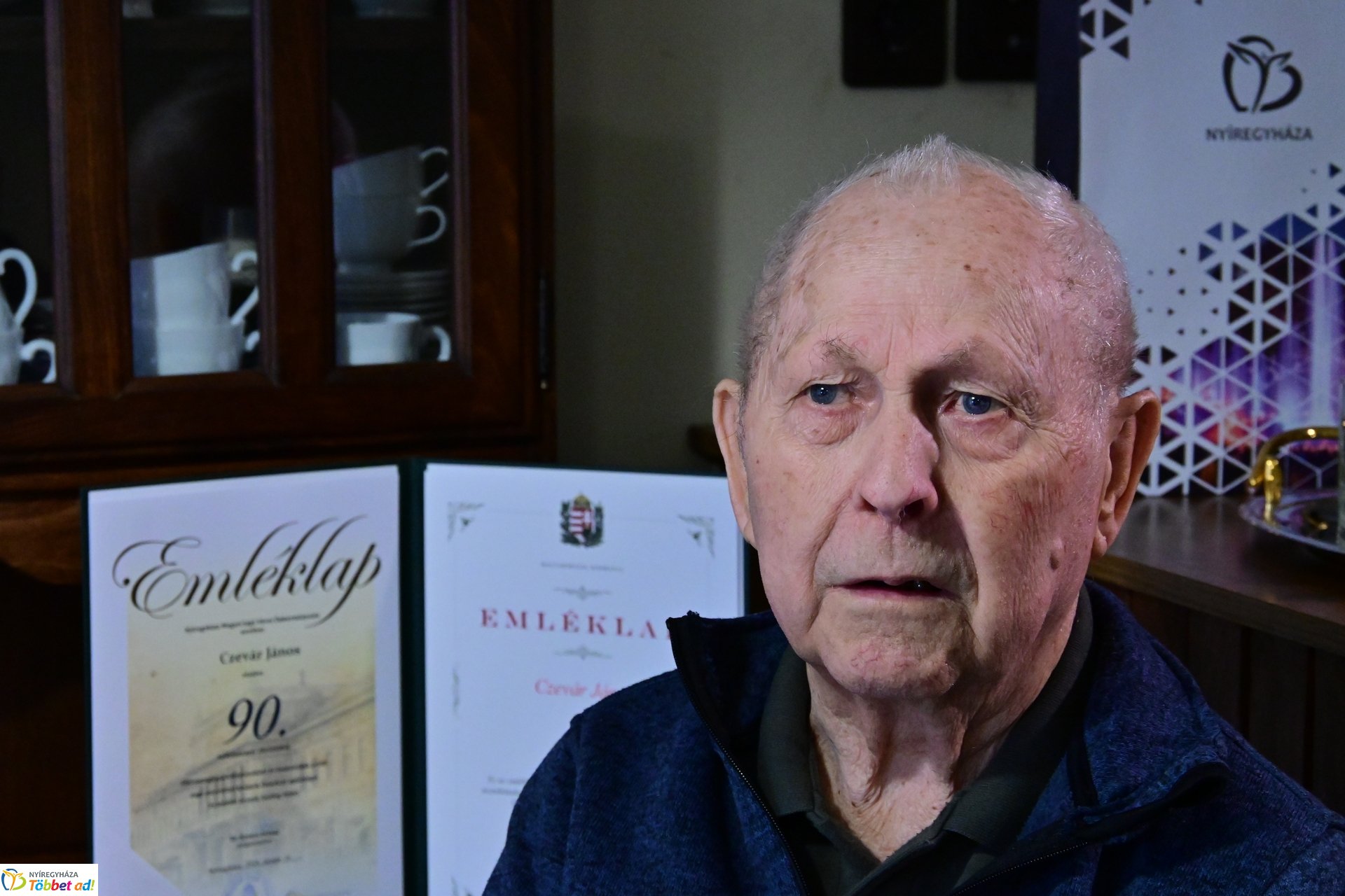 Szépkorú köszöntése - Czevár János