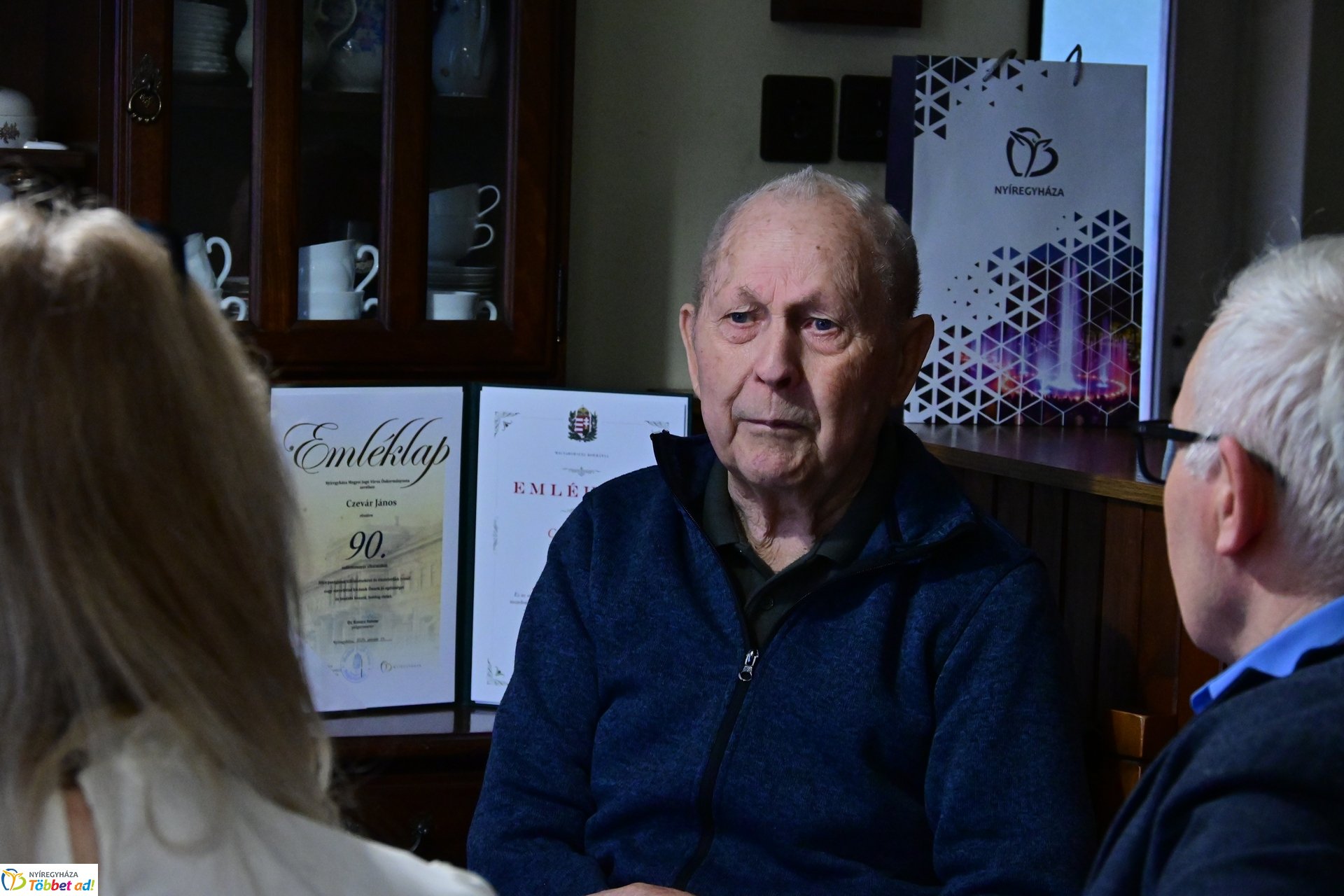 Szépkorú köszöntése - Czevár János