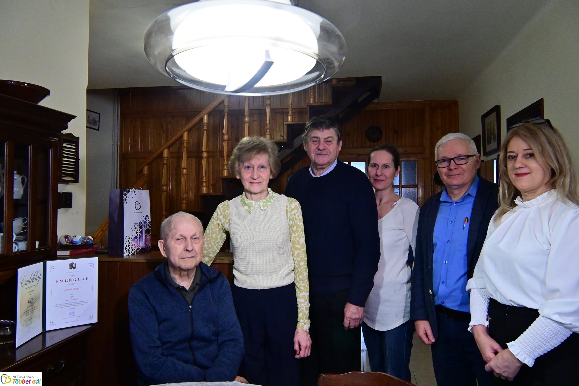 Szépkorú köszöntése - Czevár János