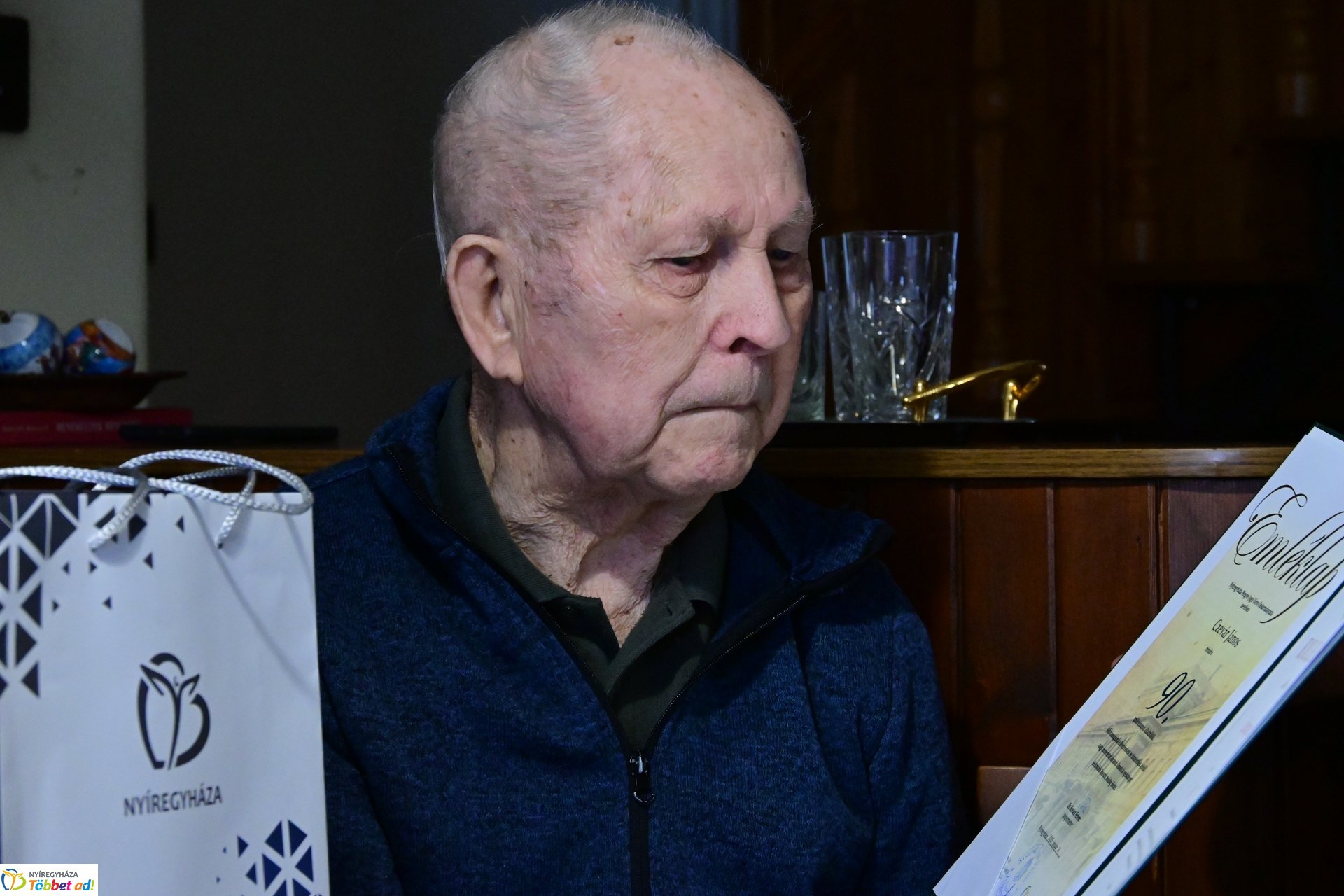 Szépkorú köszöntése - Czevár János