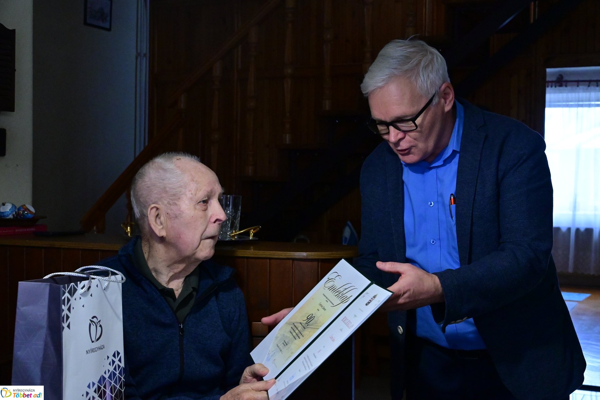 Szépkorú köszöntése - Czevár János