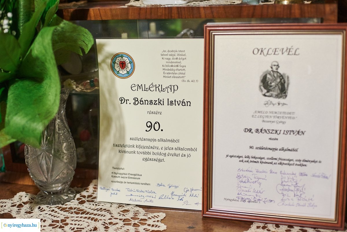Szépkorú köszöntése - Dr. Bánszki István Kálmán
