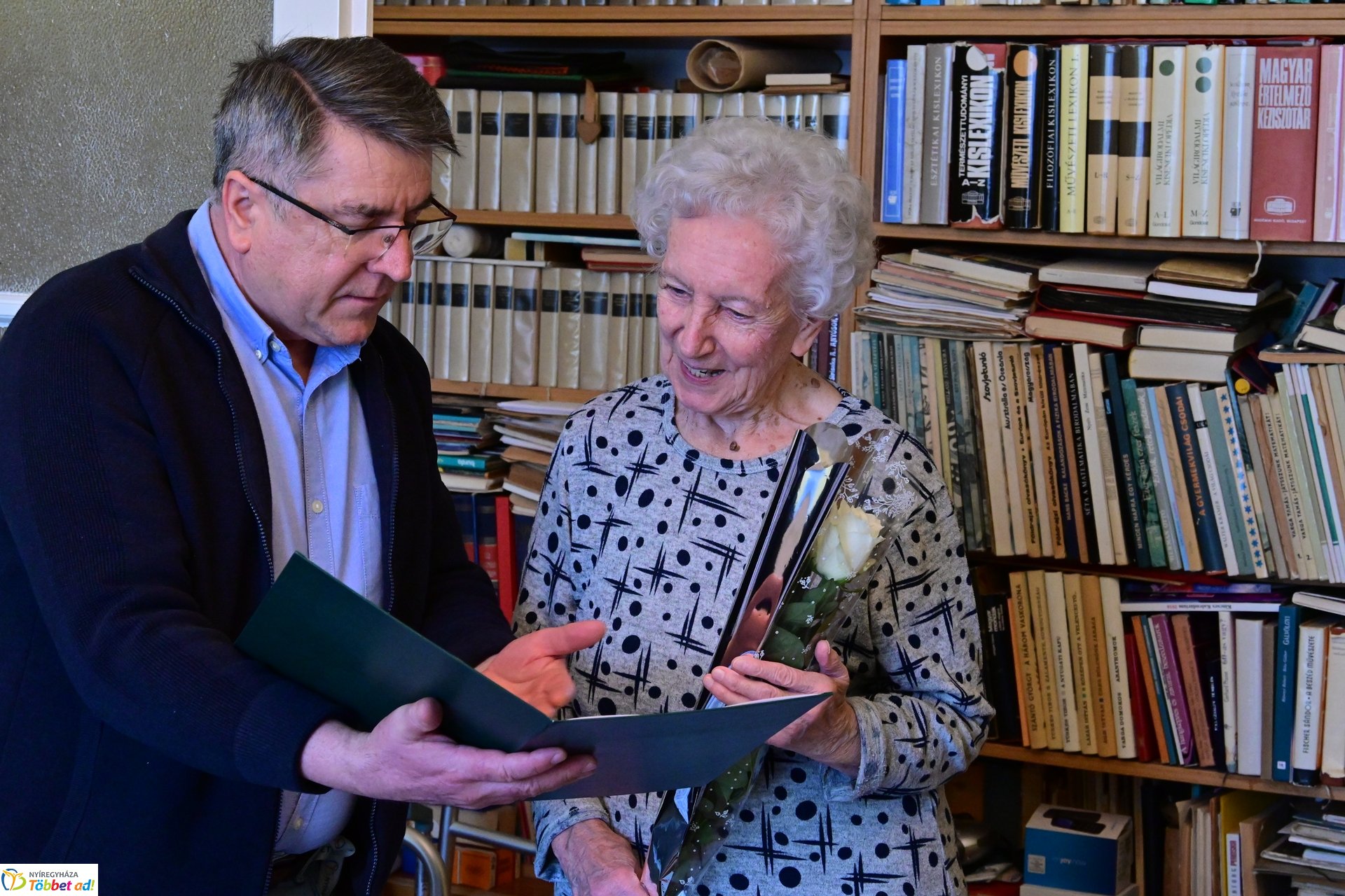 Szépkorú köszöntése - Gebri Istvánné