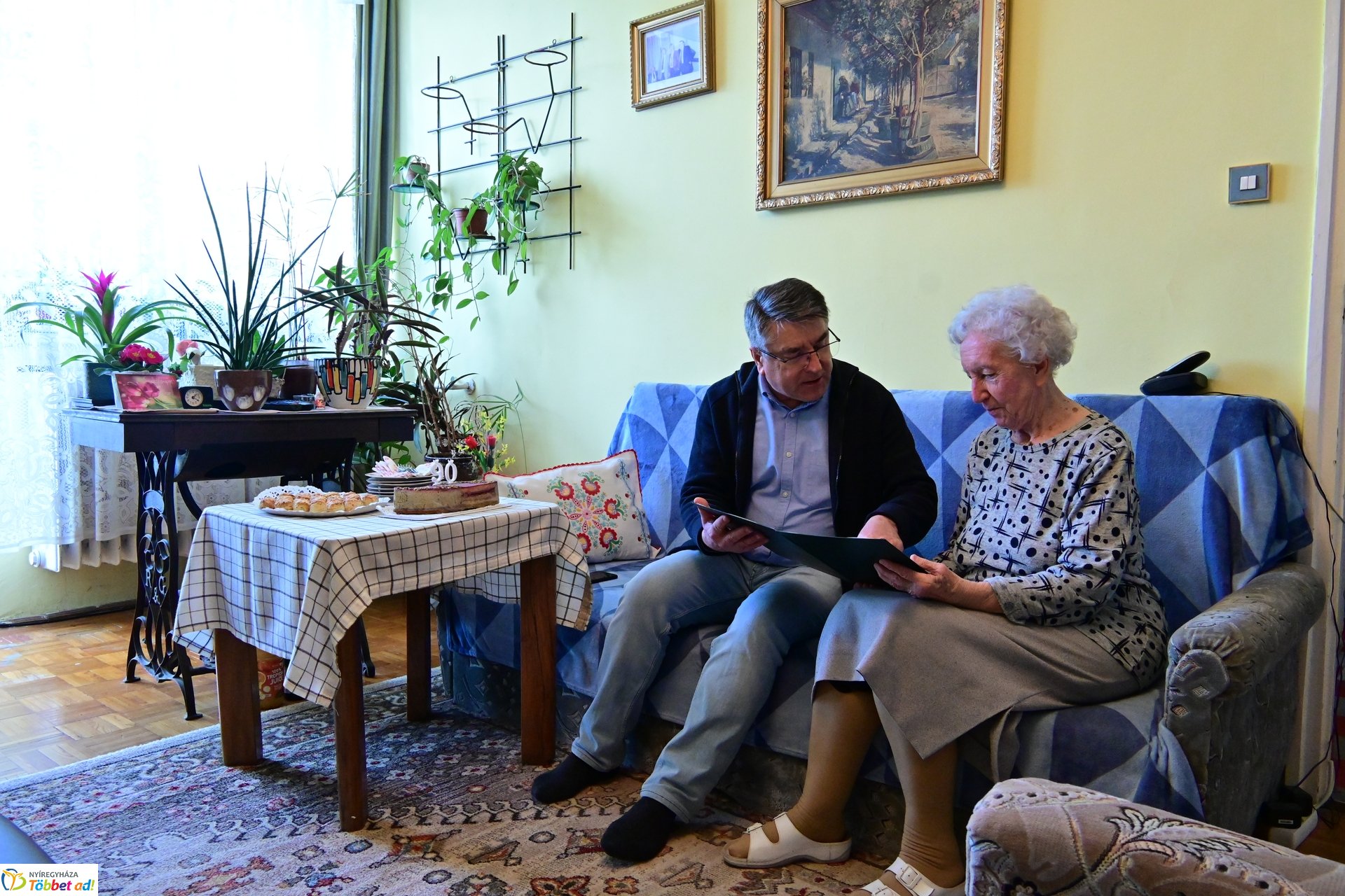 Szépkorú köszöntése - Gebri Istvánné