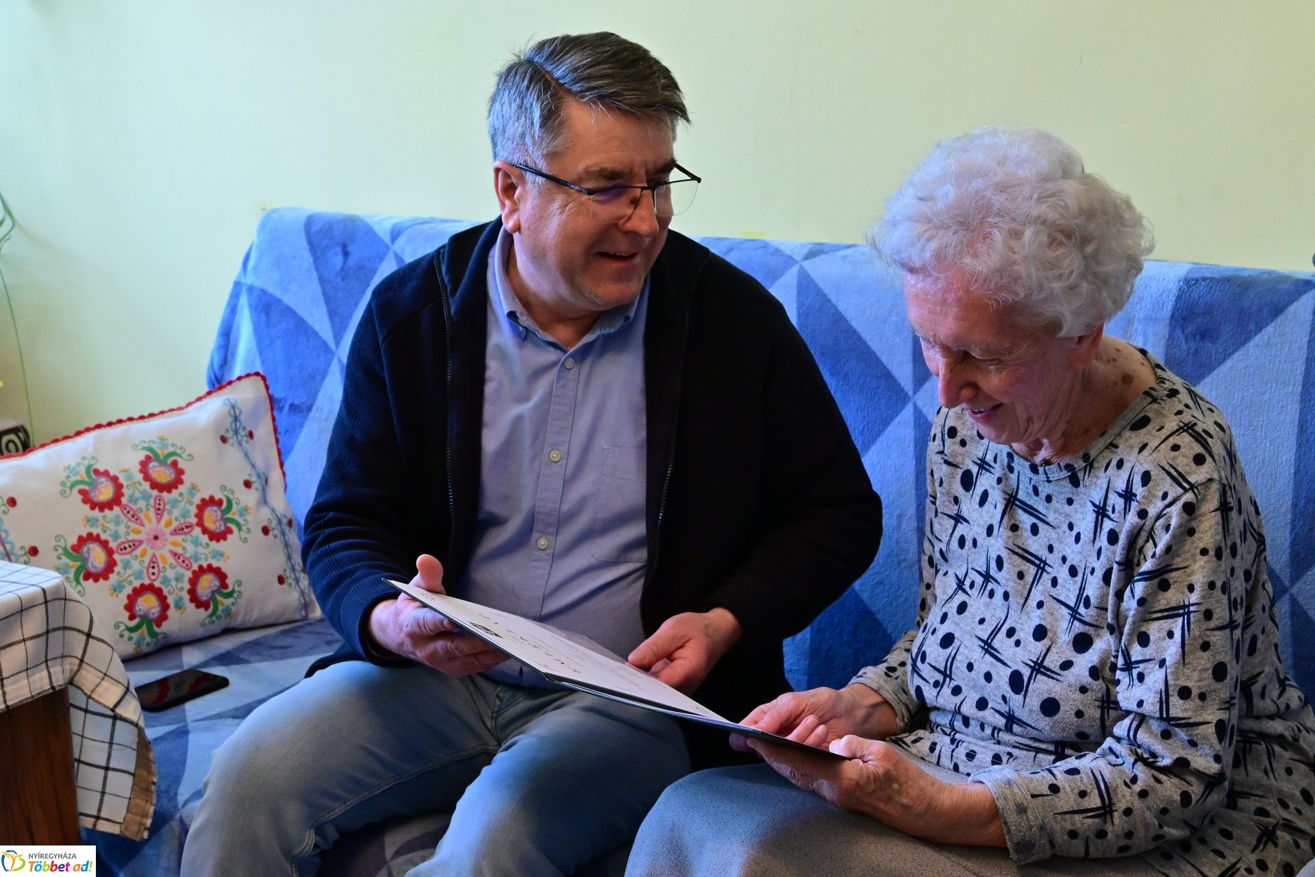 Szépkorú köszöntése - Gebri Istvánné