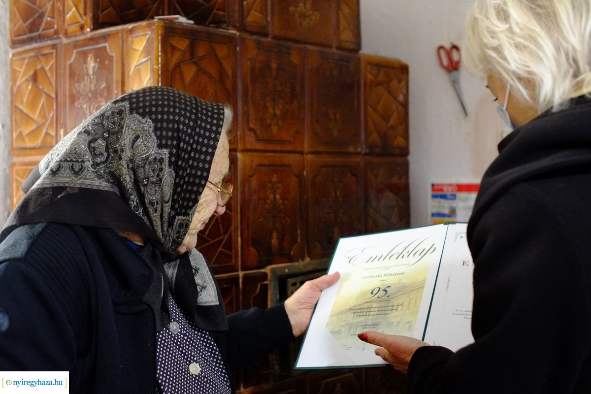 Szépkorú köszöntése - Gerliczki Mihályné