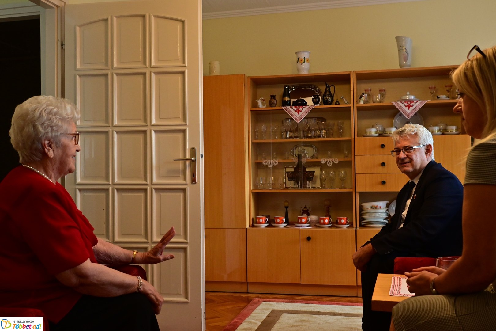 Szépkorú köszöntése - Hegyes Jánosné