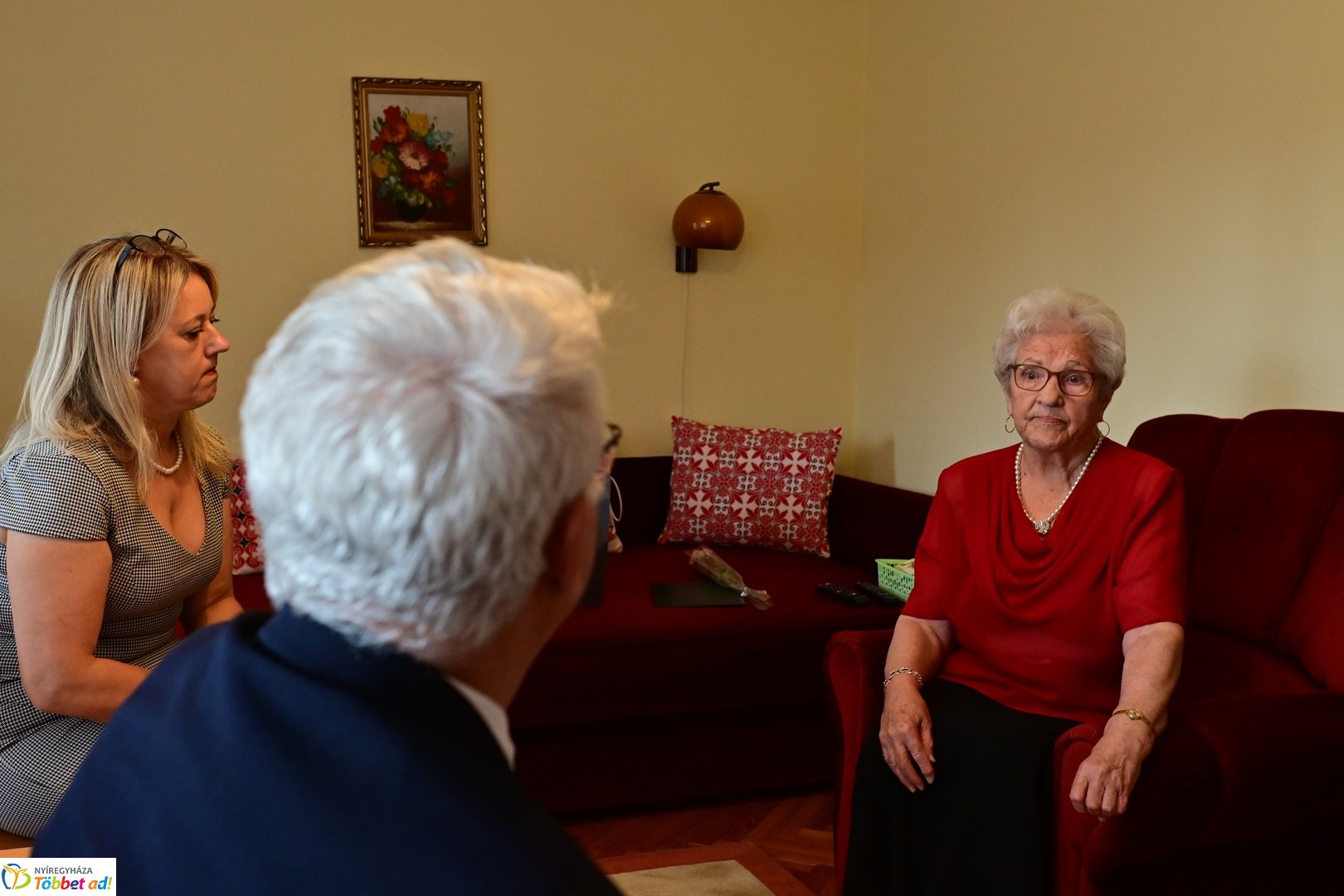 Szépkorú köszöntése - Hegyes Jánosné