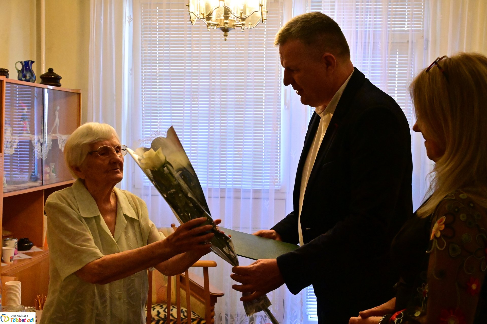 Szépkorú köszöntése - Koós Jánosné