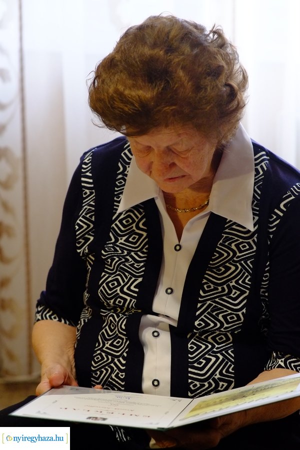 Szépkorú köszöntése  - Kozák Józsefné