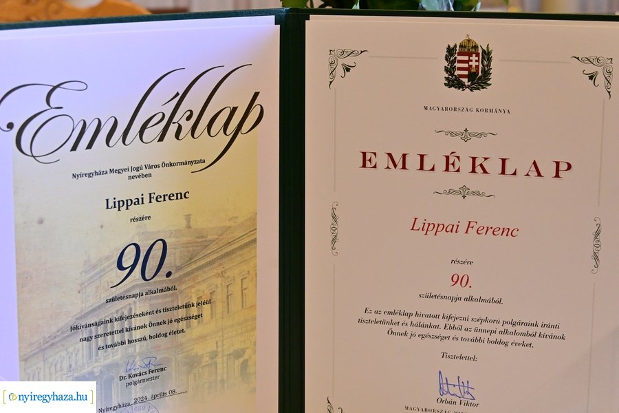 Szépkorú köszöntése Lippai Ferenc