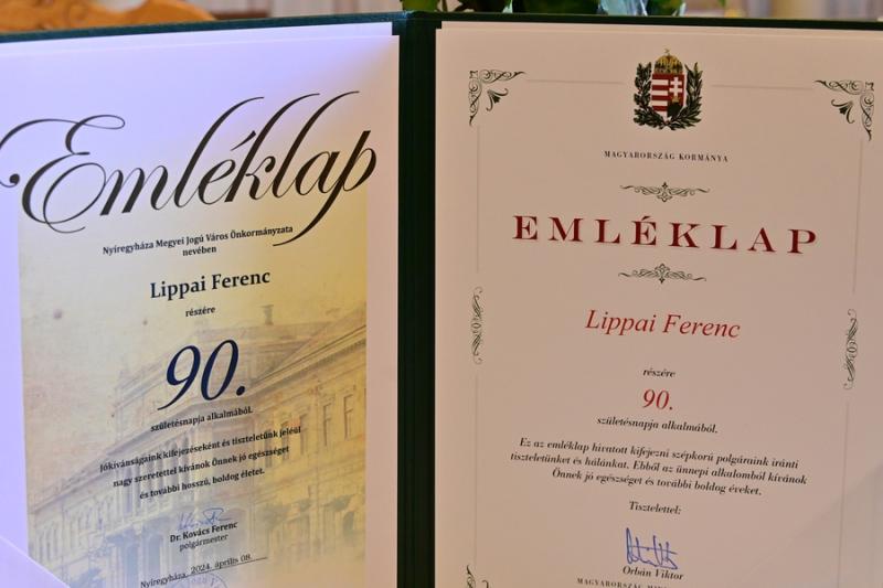 Szépkorú köszöntése Lippai Ferenc