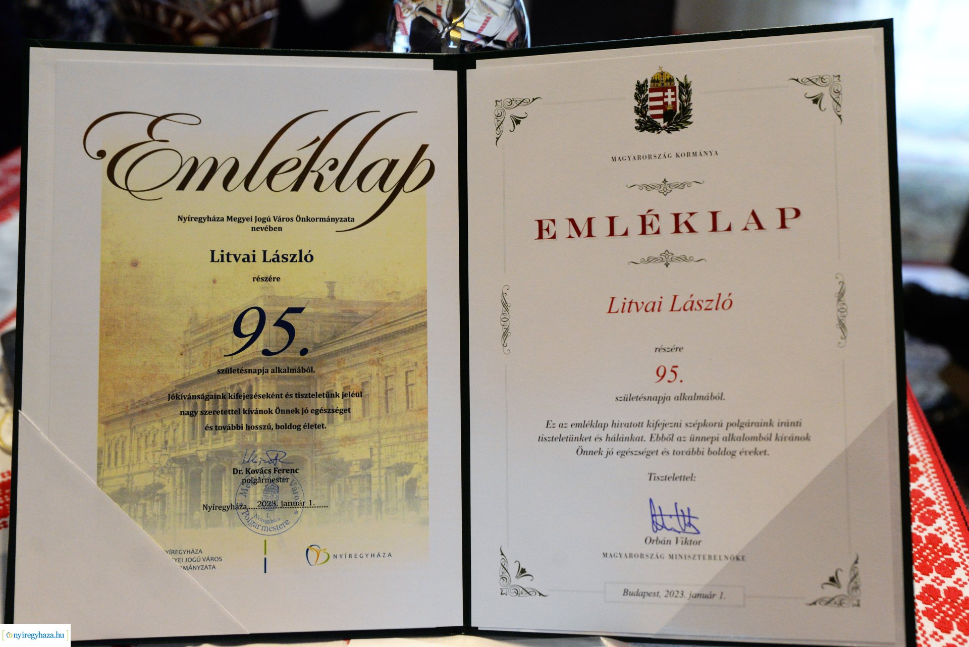 Szépkorú köszöntése - Litvai László