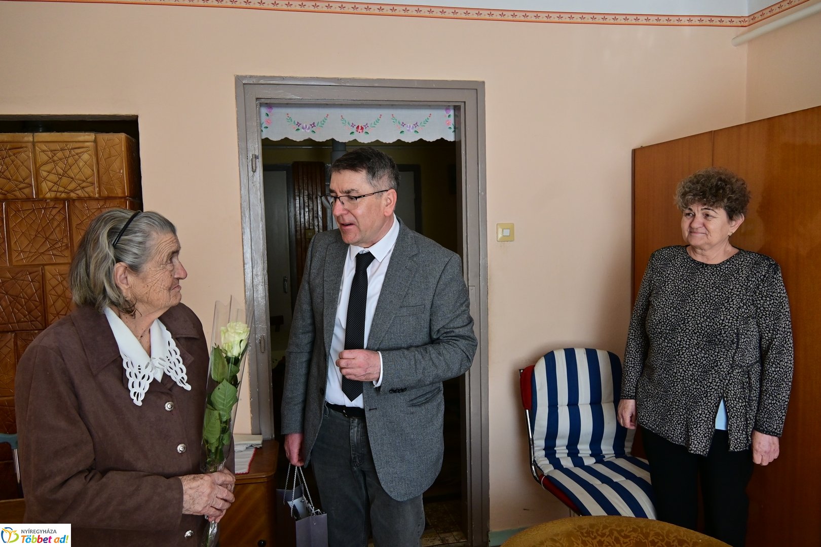 Szépkorú köszöntése - Majoros Mihályné