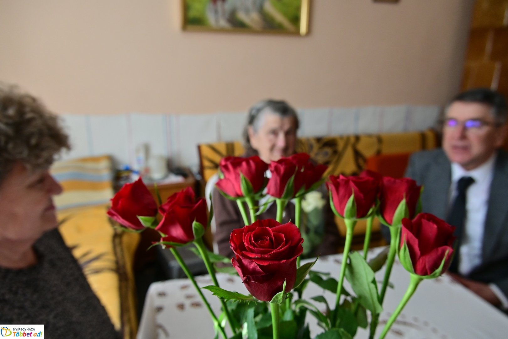 Szépkorú köszöntése - Majoros Mihályné