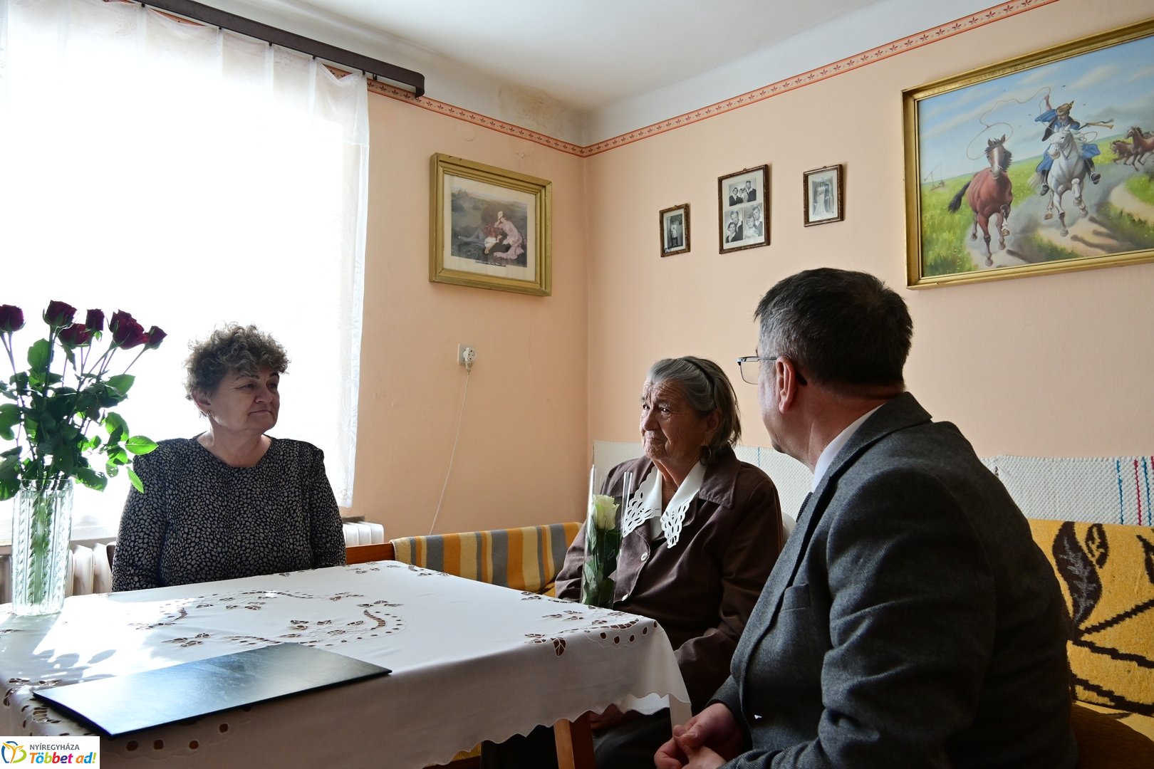 Szépkorú köszöntése - Majoros Mihályné