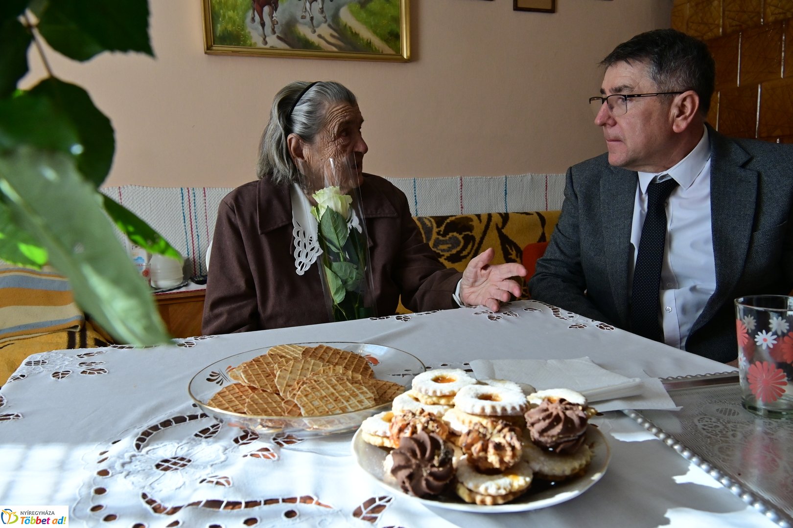 Szépkorú köszöntése - Majoros Mihályné