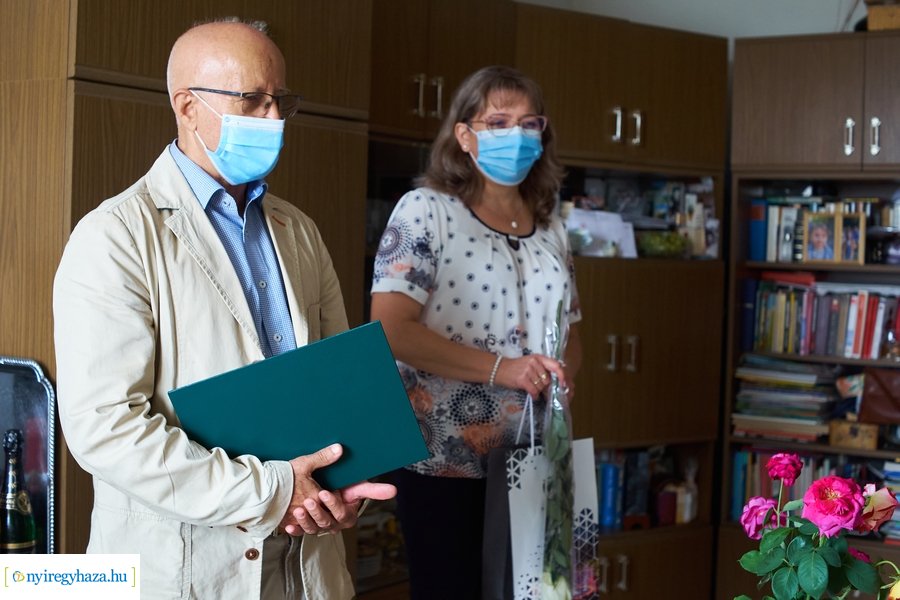 Szépkorú köszöntése Makara Sándorné