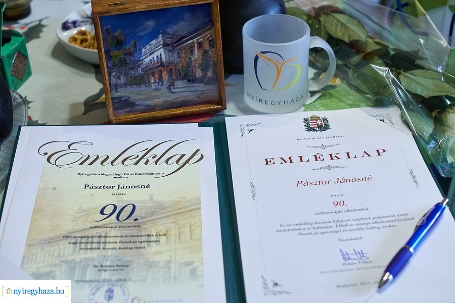 Szépkorú köszöntése - Pásztor Jánosné