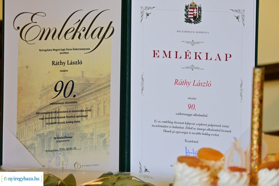 Szépkorú köszöntése Ráthy László