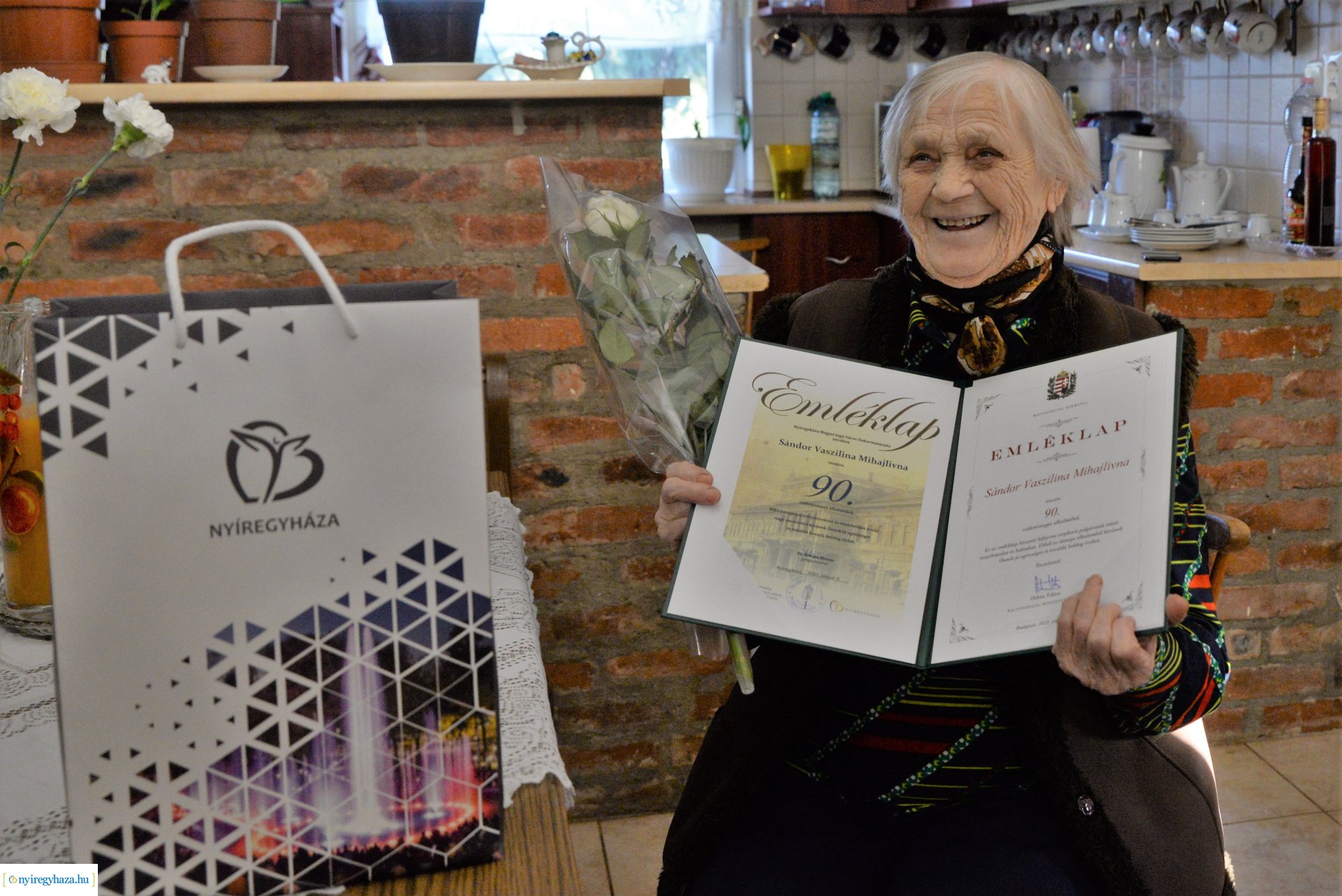 Szépkorú köszöntése - Sándor Vaszilina Mihajlivna