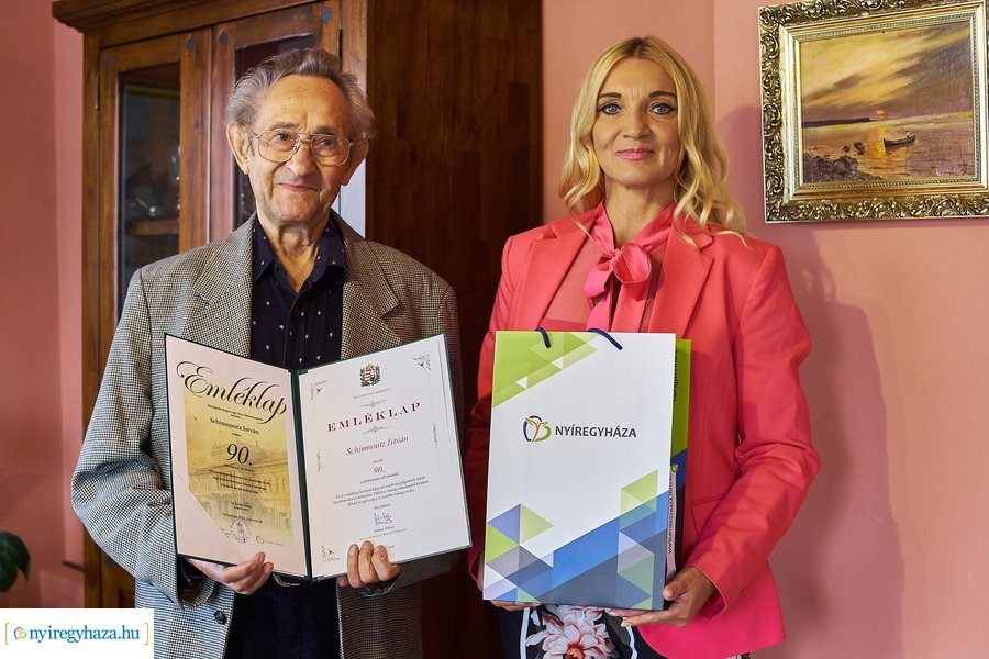 Szépkorú köszöntése - Schimnoutz István