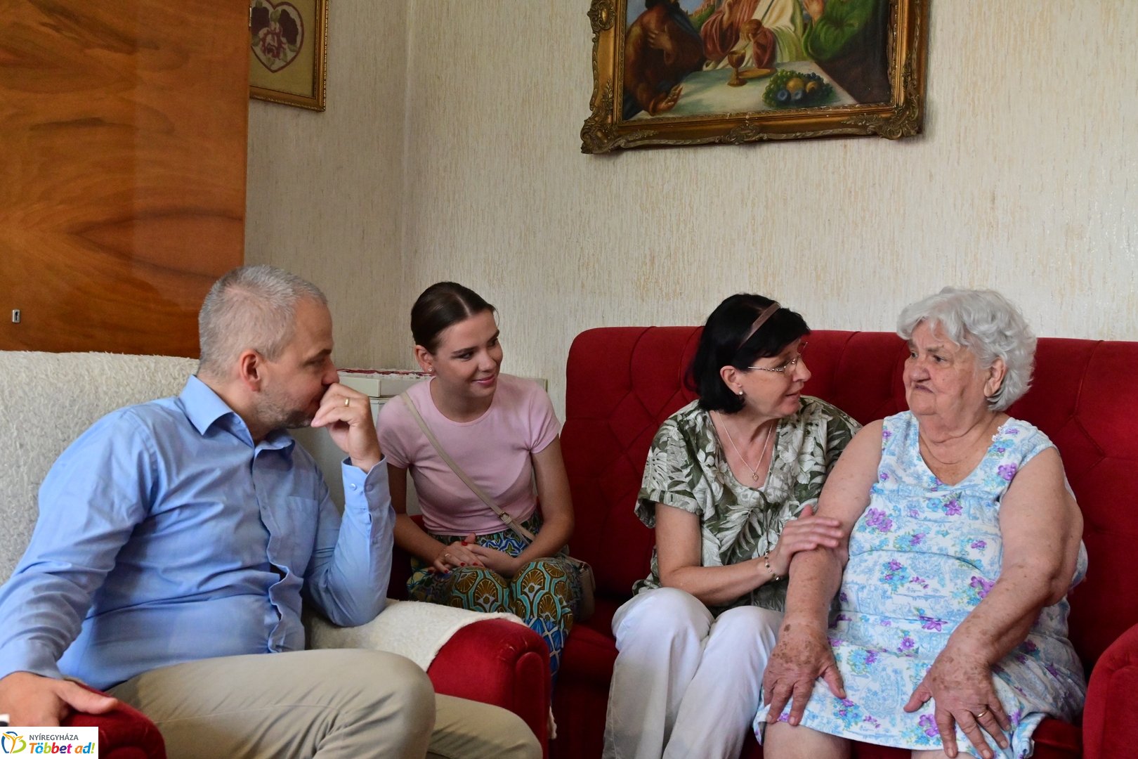 Szépkorú köszöntése - Simai Sándorné