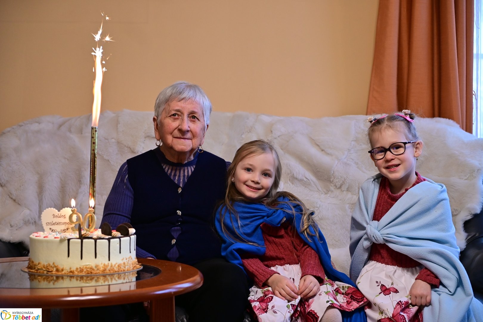 Szépkorú köszöntése - Szabó Györgyné